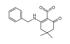 3-(benzylamino)-5,5-dimethyl-2-nitrocyclohex-2-en-1-one Structure