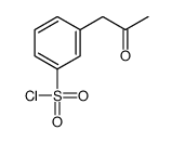 3-(2-oxopropyl)benzenesulfonyl chloride Structure
