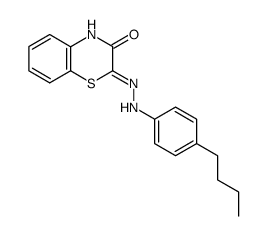 2-[(4-Butyl-phenyl)-hydrazono]-4H-benzo[1,4]thiazin-3-one结构式