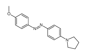 (4-methoxyphenyl)-(4-pyrrolidin-1-ylphenyl)diazene Structure