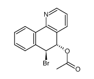 Acetic acid (5S,6S)-6-bromo-5,6-dihydro-benzo[h]quinolin-5-yl ester结构式