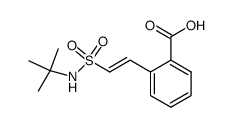 2-((E)-2-tert-Butylsulfamoyl-vinyl)-benzoic acid Structure