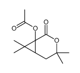 (3,3,7,7-tetramethyl-5-oxo-4-oxabicyclo[4.1.0]heptan-6-yl) acetate结构式