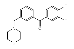 3,4-DIFLUORO-3'-THIOMORPHOLINOMETHYL BENZOPHENONE图片