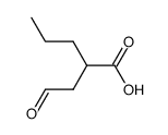 2-(2-Oxo-aethyl)-pentansaeure结构式