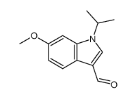 6-methoxy-1-(propan-2-yl)-1H-indole-3-carbaldehyde结构式