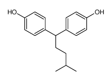 4-[1-(4-hydroxyphenyl)-4-methylpentyl]phenol结构式