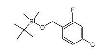 (4-chloro-2-fluorobenzyloxy)(tert-butyl)dimethylsilane结构式
