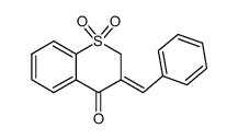 1,1-Dioxo-3-[1-phenyl-meth-(Z)-ylidene]-1λ6-thiochroman-4-one结构式