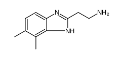 1H-Benzimidazole-2-ethanamine, 6,7-dimethyl- Structure