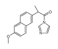 (2S)-1-imidazol-1-yl-2-(6-methoxynaphthalen-2-yl)propan-1-one结构式