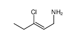 3-chloropent-2-en-1-amine结构式