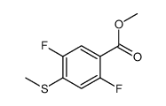 methyl 2,5-difluoro-4-methylsulfanylbenzoate结构式