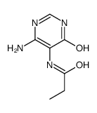 N-(6-amino-4-oxo-1H-pyrimidin-5-yl)propanamide结构式