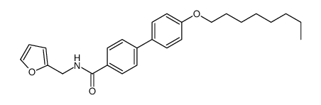 N-(furan-2-ylmethyl)-4-(4-octoxyphenyl)benzamide结构式