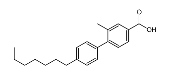 4-(4-heptylphenyl)-3-methylbenzoic acid Structure