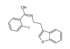 N-[2-(1-benzothiophen-3-yl)ethyl]-2-iodobenzamide结构式