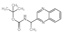 tert-butyl (1-(quinoxalin-2-yl)ethyl)carbamate Structure