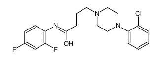4-[4-(2-chlorophenyl)piperazin-1-yl]-N-(2,4-difluorophenyl)butanamide Structure