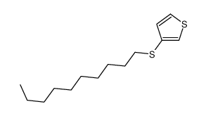 3-decylsulfanylthiophene结构式