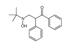 3-[tert-butyl(hydroxy)amino]-1,2-diphenylpropan-1-one结构式