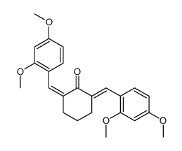2,6-bis[(2,4-dimethoxyphenyl)methylidene]cyclohexan-1-one结构式