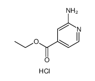 4-Pyridinecarboxylic acid, 2-amino-, ethyl ester, dihydrochloride Structure