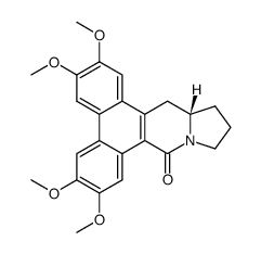 (S)-2,3,6,7-tetramethoxy-12,13,13a,14-tetrahydrodibenzo[f,h]pyrrolo[1,2-b]isoquinolin-9(11H)-one结构式