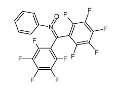 α,α-bis-(pentafluorophenyl)-N-phenylnitrone结构式