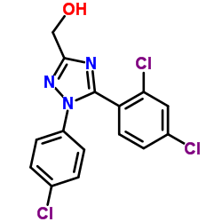 [1-(4-Chlorophenyl)-5-(2,4-dichlorophenyl)-1H-1,2,4-triazol-3-yl]methanol Structure