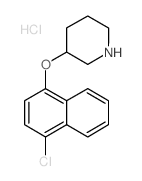 3-[(4-Chloro-1-naphthyl)oxy]piperidine hydrochloride结构式