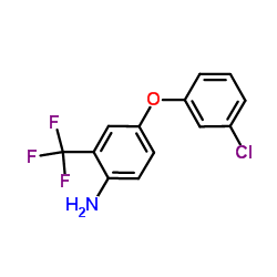 4-(3-Chlorophenoxy)-2-(trifluoromethyl)aniline Structure