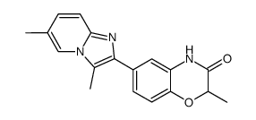 6-(3,6-Dimethylimidazo[1,2-a]pyridin-2-yl)-2-methyl-3-oxo-3,4-dihydro-2H-1,4-benzoxazine Structure