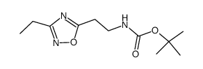 [2-(3-ethyl-[1,2,4]oxadiazol-5-yl)-ethyl]-carbamic acid tert-butyl ester结构式