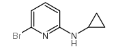 6-溴-N-环丙基-2-吡啶胺结构式