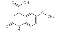 6-methoxy-2-oxo-3,4-dihydro-1H-quinoline-4-carboxylic acid Structure