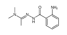 1-(2-Aminobenzoyl)-2-(1-dimethylaminoethylidene)hydrazine结构式