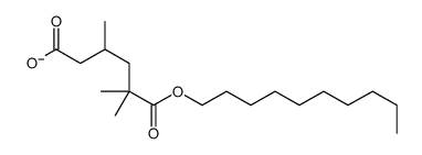6-decoxy-3,5,5-trimethyl-6-oxohexanoate结构式