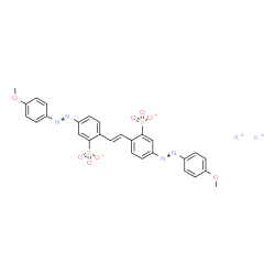 dipotassium 4,4'-bis[(4-methoxyphenyl)azo]stilbene-2,2'-disulphonate picture