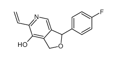 6-ethenyl-3-(4-fluorophenyl)-1,3-dihydrofuro[3,4-c]pyridin-7-ol结构式