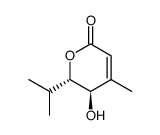 trans-5-Hydroxy-4-methyl-6-(1-methylethyl)-5,6-dihydro-2H-pyran-2-on Structure