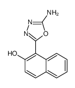 2-Naphthalenol, 1-(5-amino-1,3,4-oxadiazol-2-yl)结构式