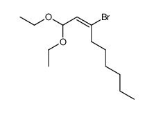 (E)-3-bromo-1,1-diethoxy-2-nonene Structure