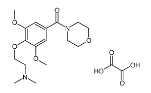 [4-[2-(dimethylamino)ethoxy]-3,5-dimethoxyphenyl]-morpholin-4-ylmethanone,oxalic acid结构式