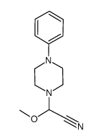2-methoxy-2-(4-phenylpiperazin-1-yl)acetonitrile Structure