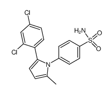 4-(2-(2,4-dichloro-phenyl)-5-methyl-pyrrol-1-yl)-benzenesulfonamide Structure