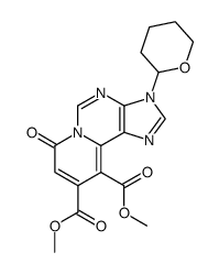 9,10-di-(methoxycarbonyl)-7-oxo-3-(tetrahydropyran-2-yl)-7H-pyrido<2,1-i>purine Structure