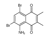 5-amino-6,8-dibromo-2,3-dimethyl-[1,4]naphthoquinone Structure
