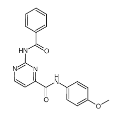 2-benzoylaminopyrimidine-4-carboxy-(4-methoxyphenyl)amide Structure