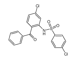 N-(2-benzoyl-5-chloro-phenyl)-4-chloro-benzenesulfonamide Structure